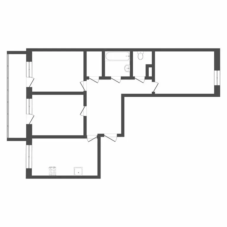 3-комнатная квартира: Тюмень, Кремлёвская улица, 112к4 (77.4 м) - Фото 1