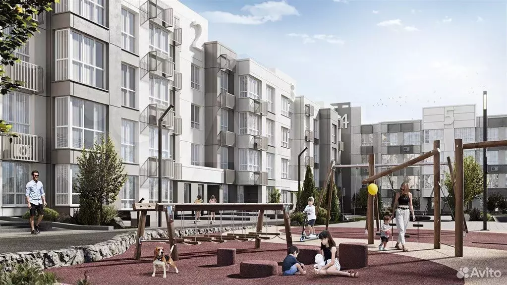 2-к. квартира, 55,8 м, 1/4 эт. - Фото 1