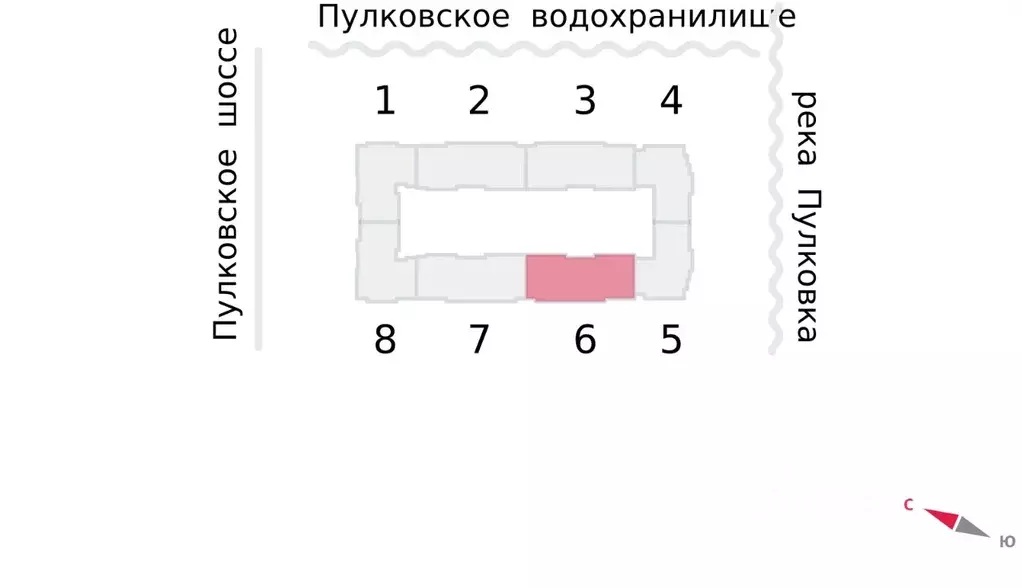 Студия Санкт-Петербург пос. Шушары, Пулково Лэйк жилой комплекс (21.7 ... - Фото 2