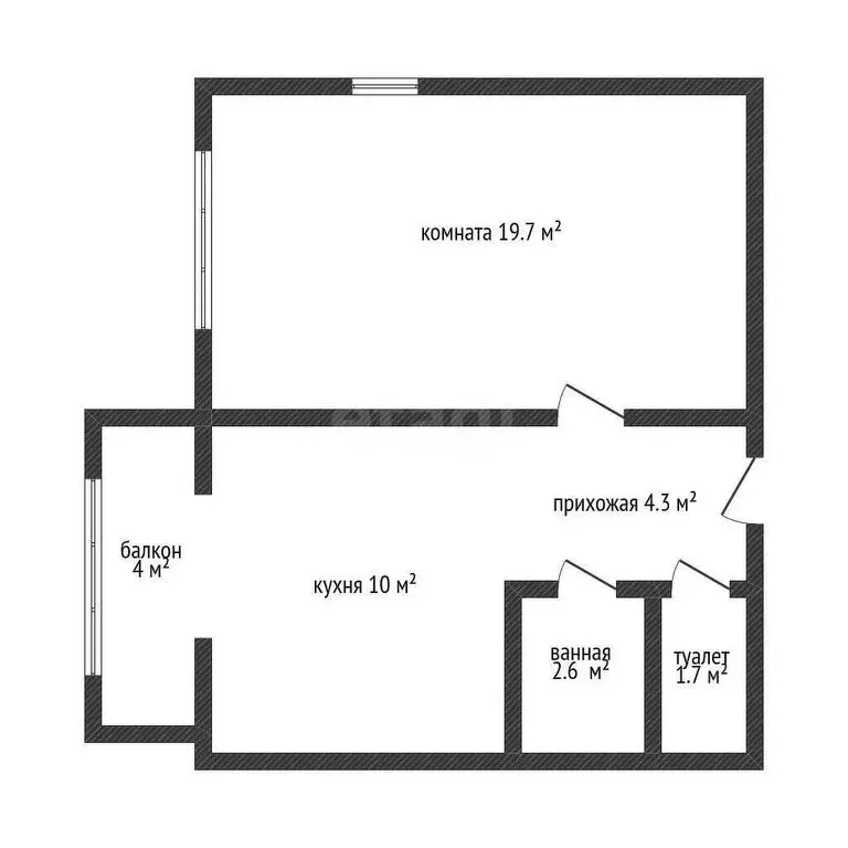 1-комнатная квартира: Краснодар, Московская улица, 48 (38.4 м) - Фото 0