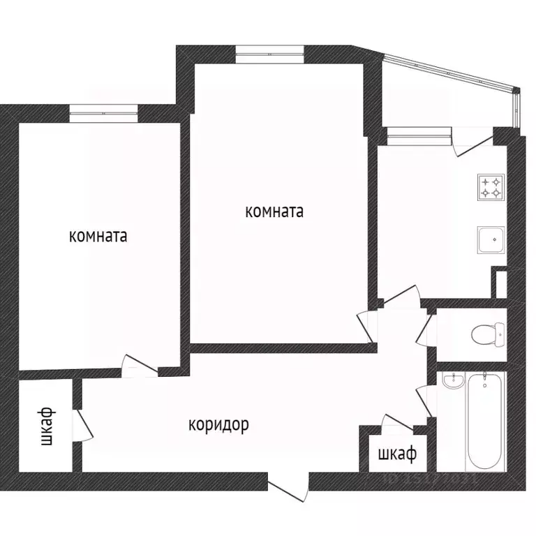 2-к кв. Ямало-Ненецкий АО, Новый Уренгой ул. Геологоразведчиков, 12А ... - Фото 2
