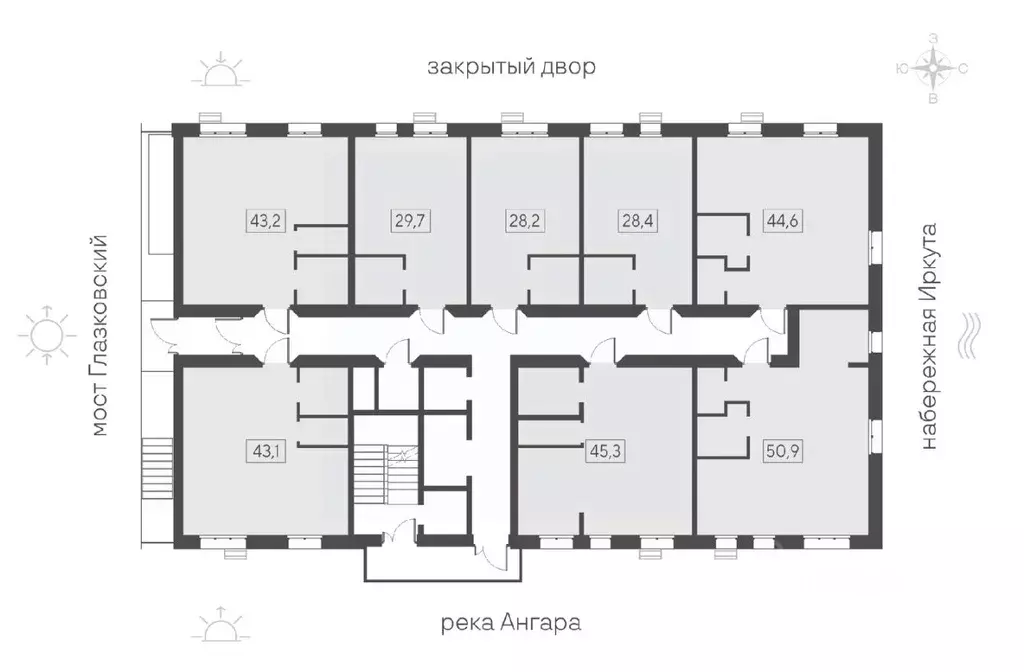 1-к кв. Иркутская область, Иркутск Затон кв-л, Затон жилой комплекс ... - Фото 2