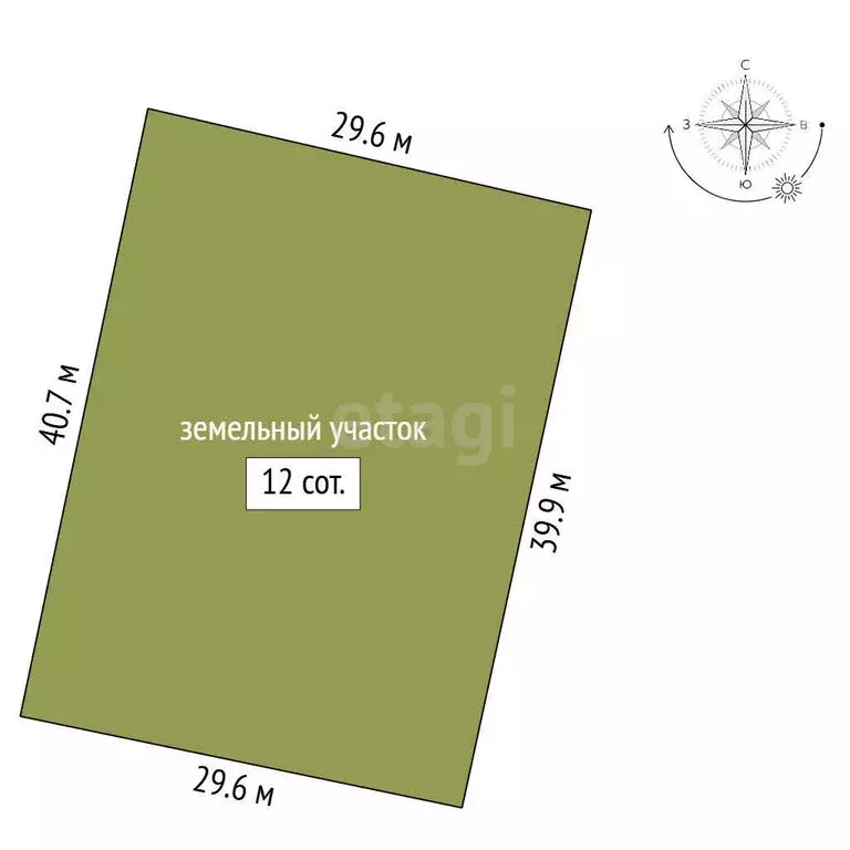 Участок в деревня Владимировка, коттеджный посёлок Луговой парк (12 м) - Фото 1