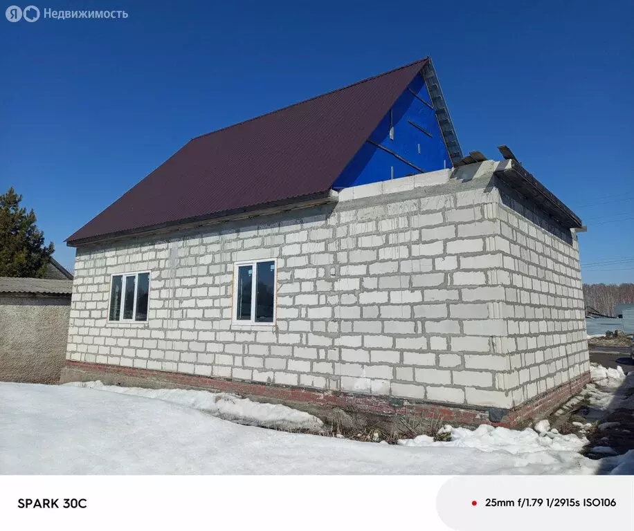 Дом в Мошковский район, посёлок Барлакский, Центральная улица, 9 (100 ... - Фото 1