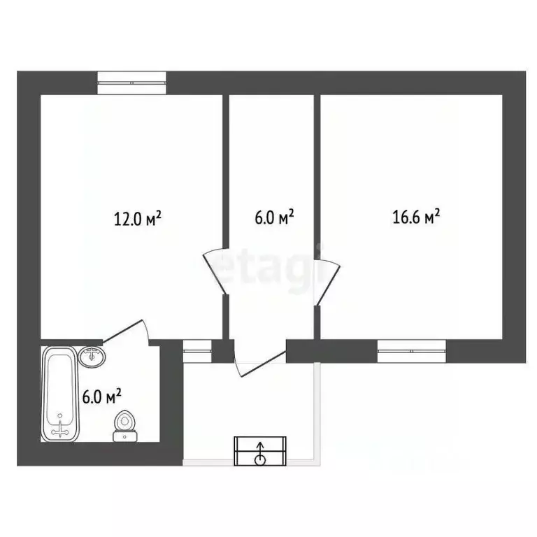 Помещение свободного назначения в Крым, Феодосия ул. Чехова, 3 (38 м) - Фото 0