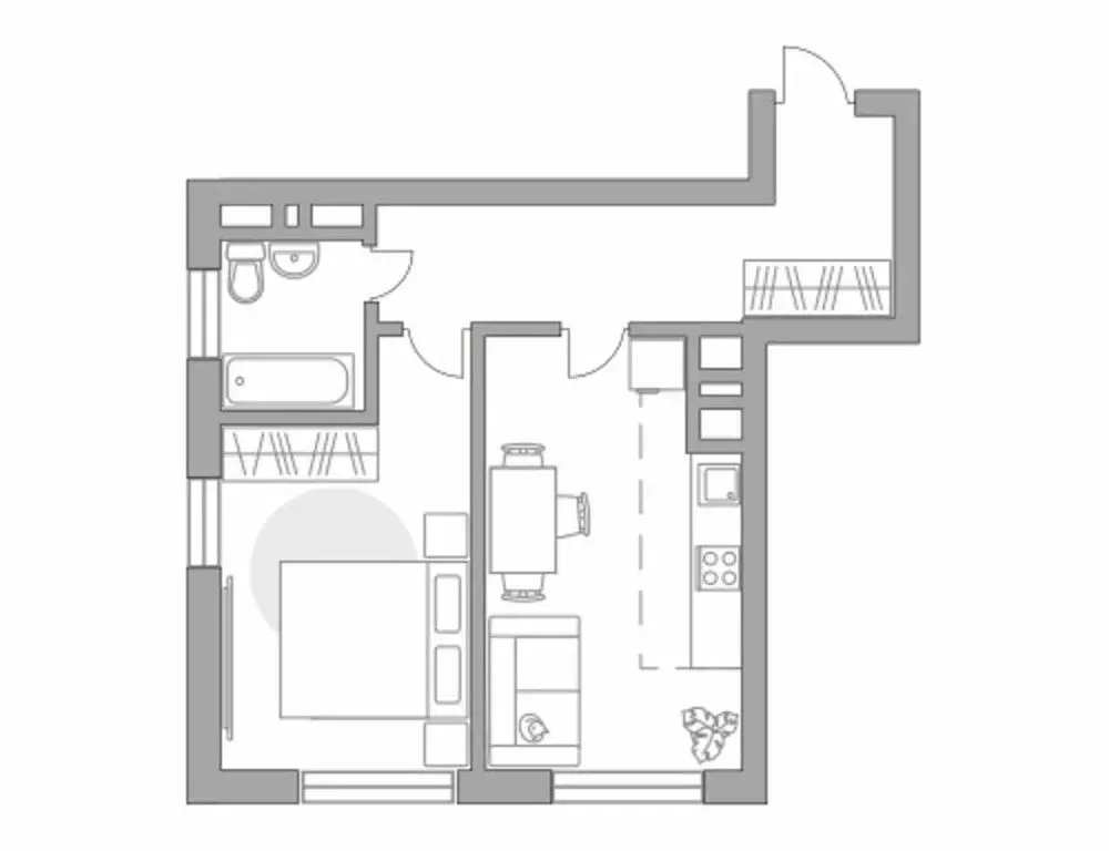2-комнатная квартира: Долгопрудный, Заводская улица, 2 (44.2 м) - Фото 0