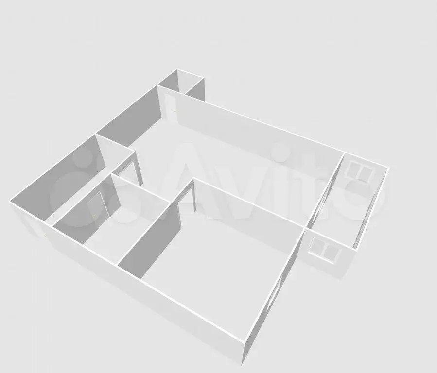 1-к. квартира, 30,4 м, 4/5 эт. - Фото 1