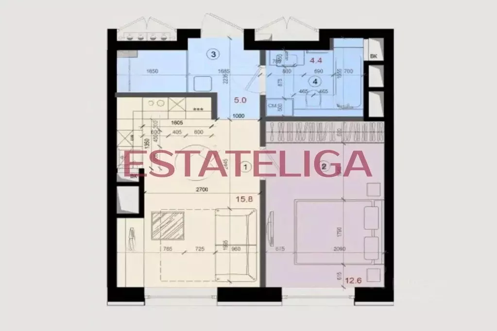 2-к кв. Москва Большая Филевская ул., 4 (40.0 м) - Фото 2