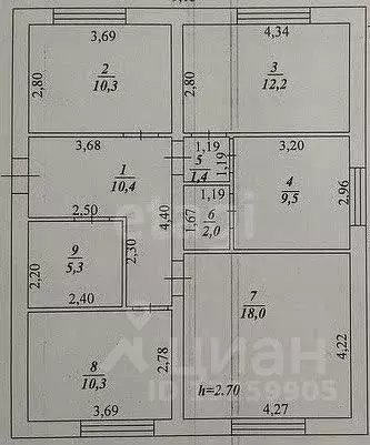 Дом в Липецкая область, Грязинский район, Кузовский сельсовет, д. ... - Фото 2