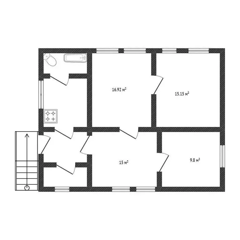 Дом в село Шелаево, Октябрьская улица (71.2 м) - Фото 1