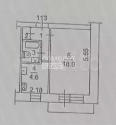 1-к. квартира, 30 м, 9/9 эт. - Фото 0