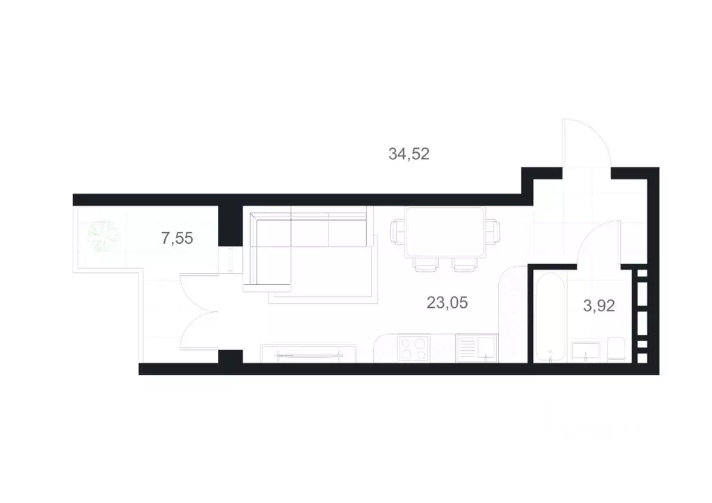 Студия Дагестан, Каспийск ул. М. Халилова, 1А (34.52 м) - Фото 1