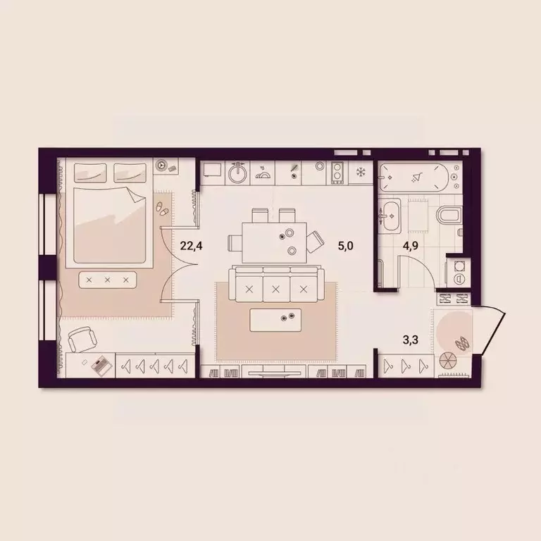 1-к кв. Приморский край, Артем ул. Куйбышева, 11А (35.76 м) - Фото 1