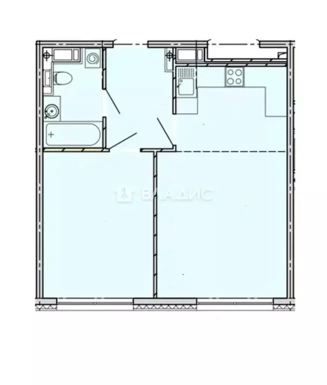 2-к кв. Пензенская область, Пенза ул. Яшиной, 4 (48.3 м) - Фото 1