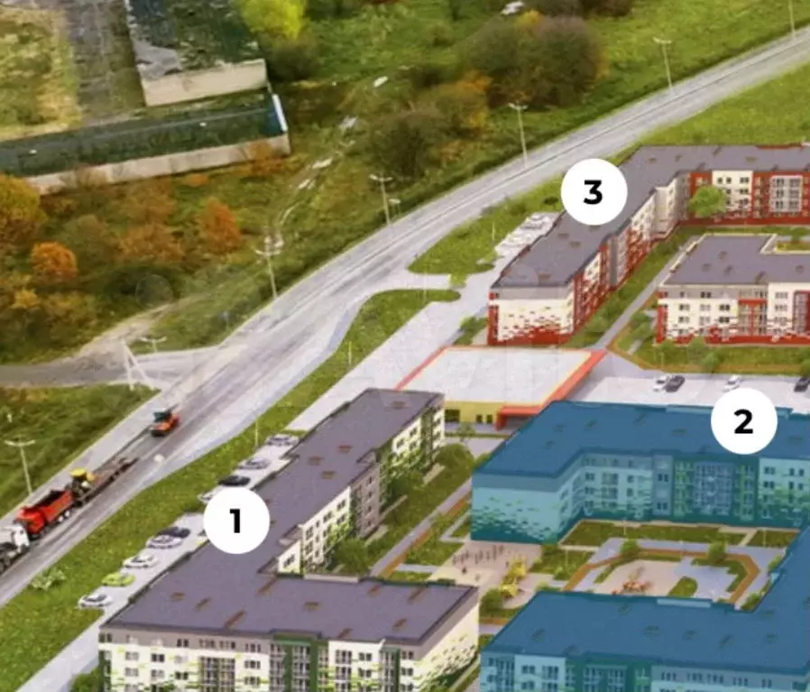 1-к. квартира, 27,7 м, 1/4 эт. - Фото 1