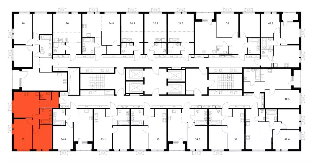2-к кв. Приморский край, Владивосток ул. Борисенко, 48к2 (52.0 м) - Фото 2