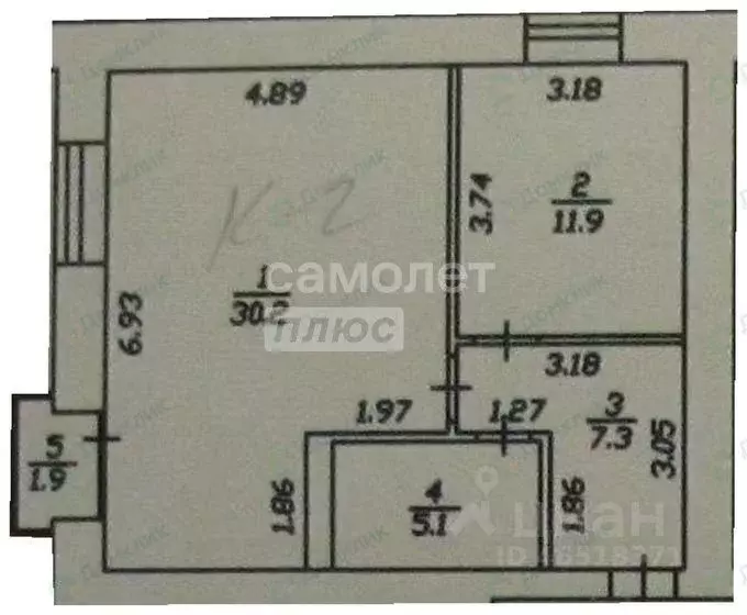 1-к кв. Тюменская область, Тюмень ул. Московский Тракт, 85к1 (54.5 м) - Фото 2