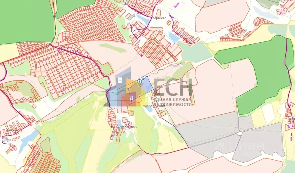 Участок в Тульская область, Тула городской округ, д. Большое Хлыново  ... - Фото 1