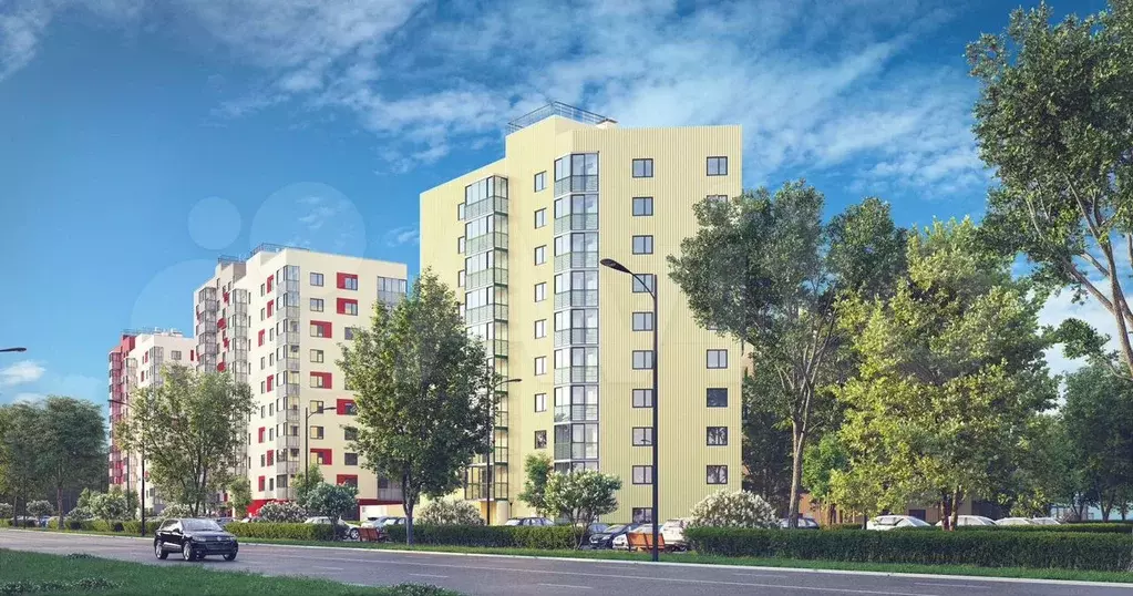 1-к. квартира, 45 м, 4/11 эт. - Фото 1