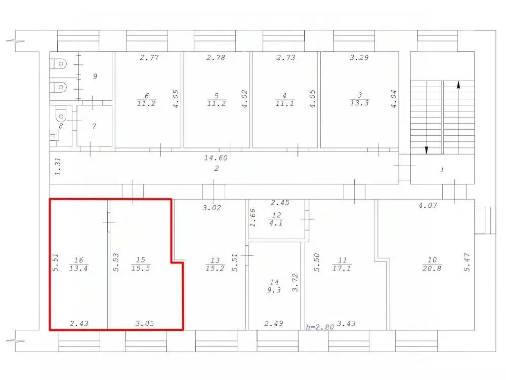 Офис в Новосибирская область, Новосибирск Сибирская ул., 15 (29 м) - Фото 2