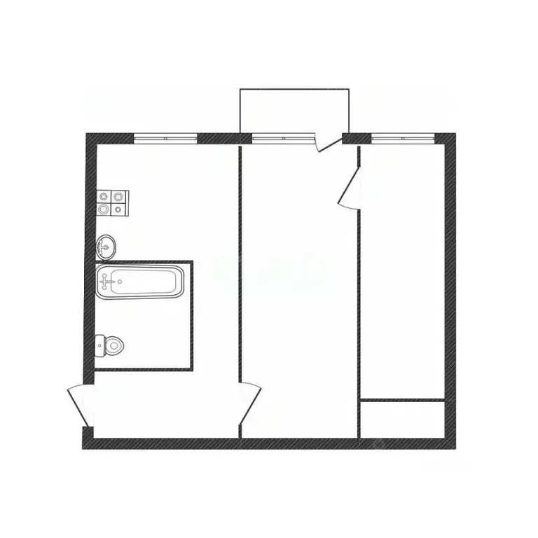 2-к кв. Иркутская область, Ангарск 179-й кв-л, 10 (45.2 м) - Фото 2