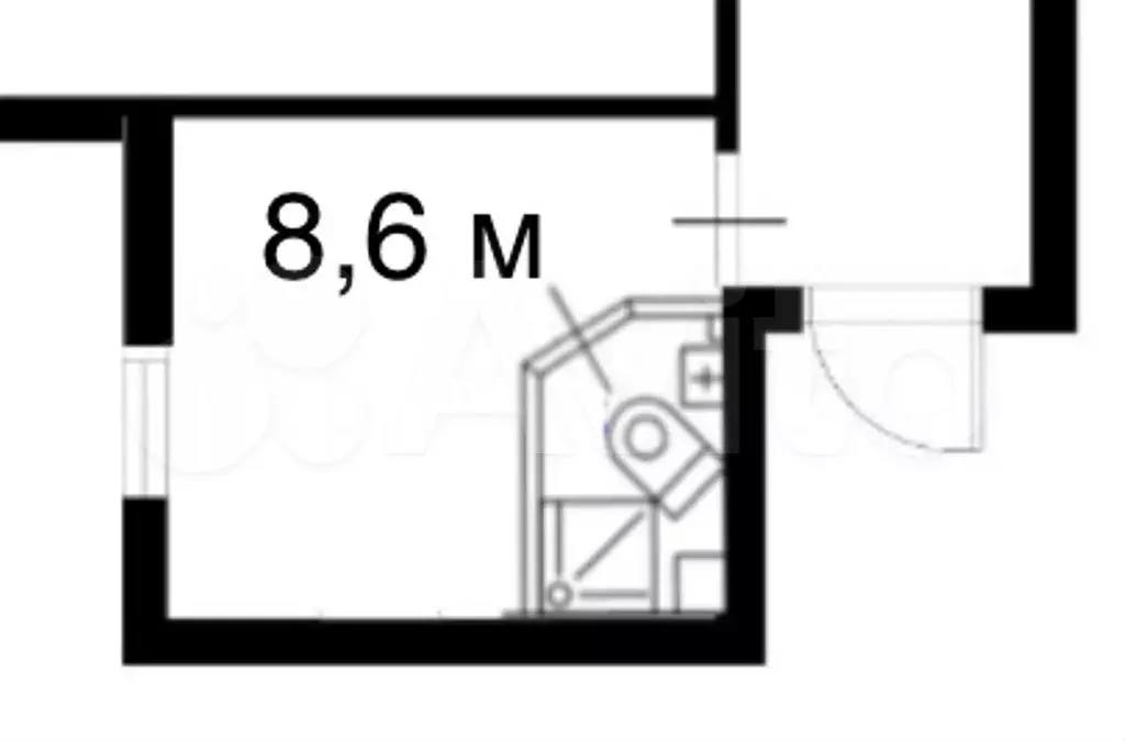 Квартира-студия, 10,1 м, 1/12 эт. - Фото 0