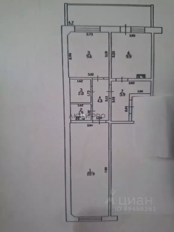 2-к кв. Кировская область, Киров Заводская ул., 6 (57.0 м) - Фото 2