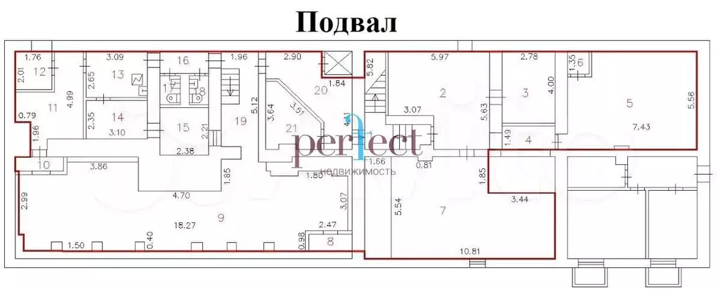 В аренду ПСН 486.4 м2 (1 этаж), Большая Полянка, д. 3/9 - Фото 1