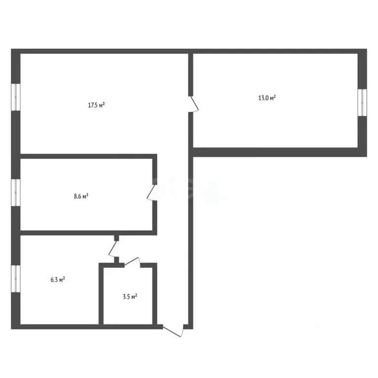 3-к кв. Амурская область, Благовещенск ул. Ленина, 75 (57.3 м) - Фото 1