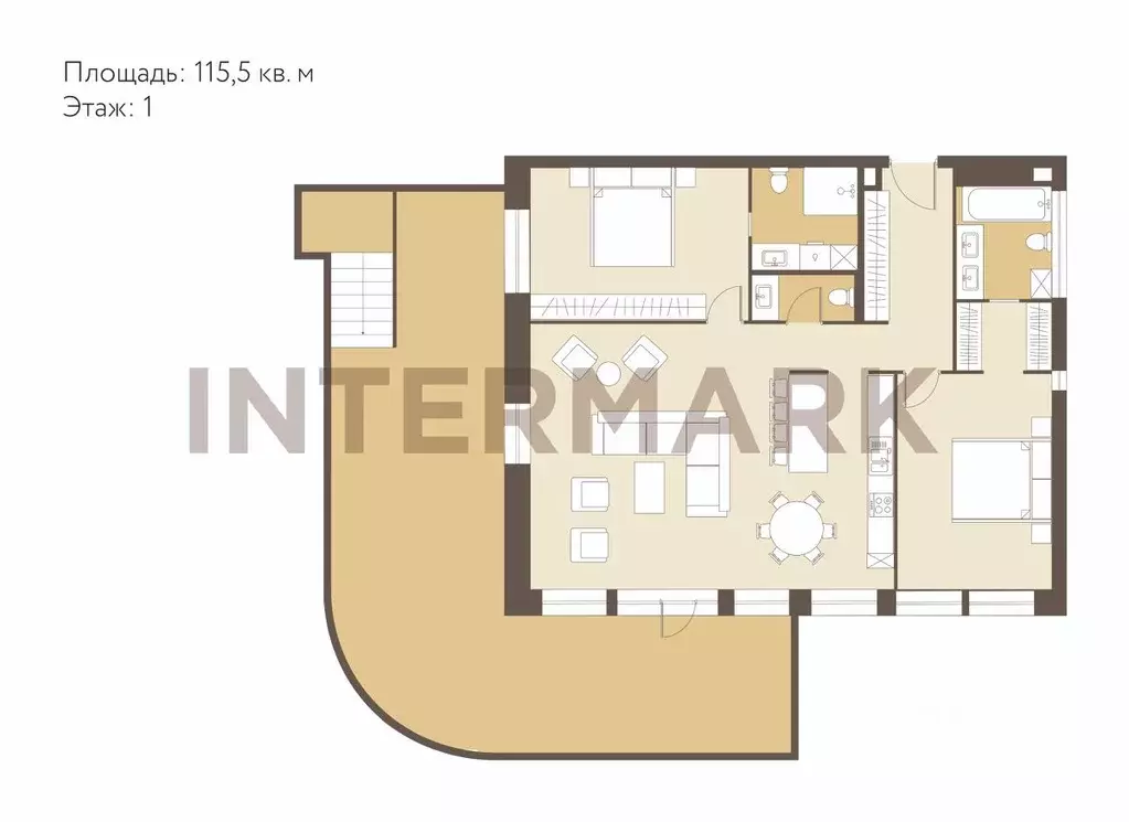 3-к кв. Москва Парка Победы тер., аллея Памяти (115.45 м) - Фото 1