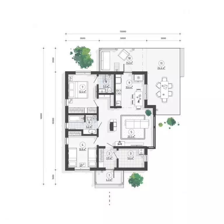 Коттедж в Ленинградская область, Гатчинский муниципальный округ, д. ... - Фото 2