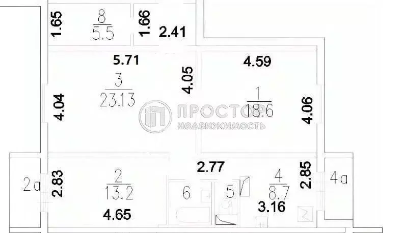 3-к кв. Москва ул. Саморы Машела, 4К4 (83.0 м) - Фото 2