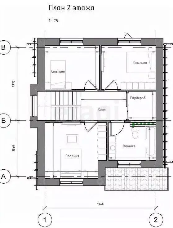 Дом в Татарстан, Казань Аки жилмассив, ул. Светлая, 32А (110 м) - Фото 1