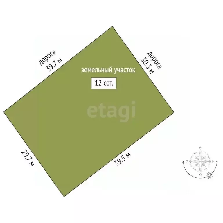 Участок в Тюменская область, с. Ярково пер. Охотников (12.0 сот.) - Фото 2