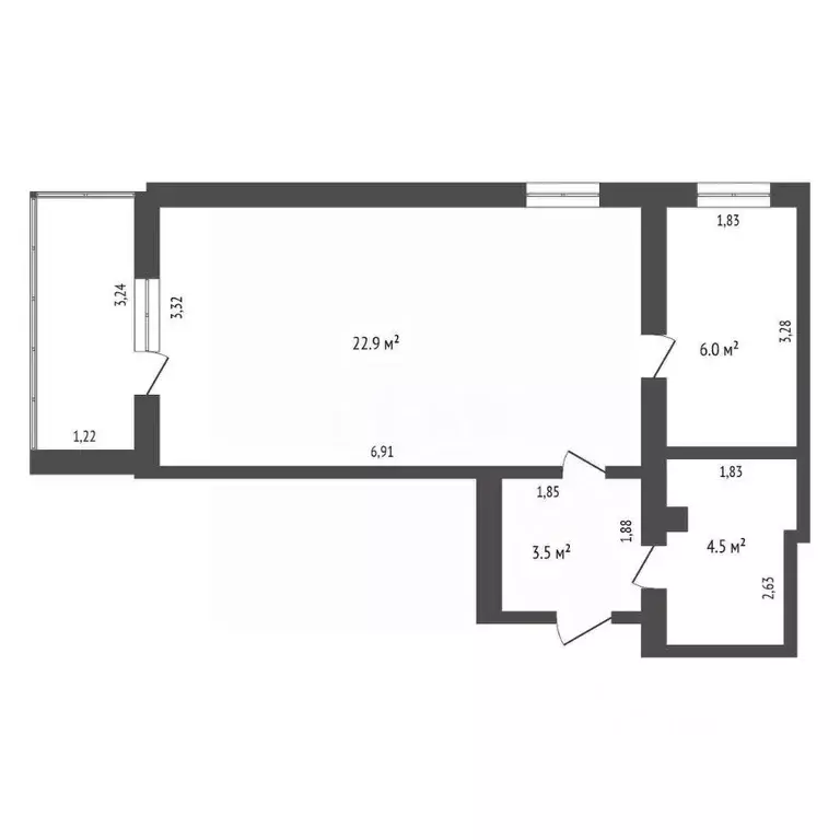 1-к кв. Амурская область, Благовещенск Зейская ул., 323 (38.1 м) - Фото 2