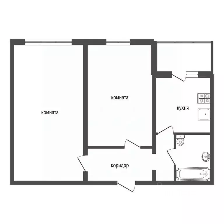 2-к кв. Воронежская область, Воронеж ул. Федора Тютчева, 93/3 (64.7 м) - Фото 2