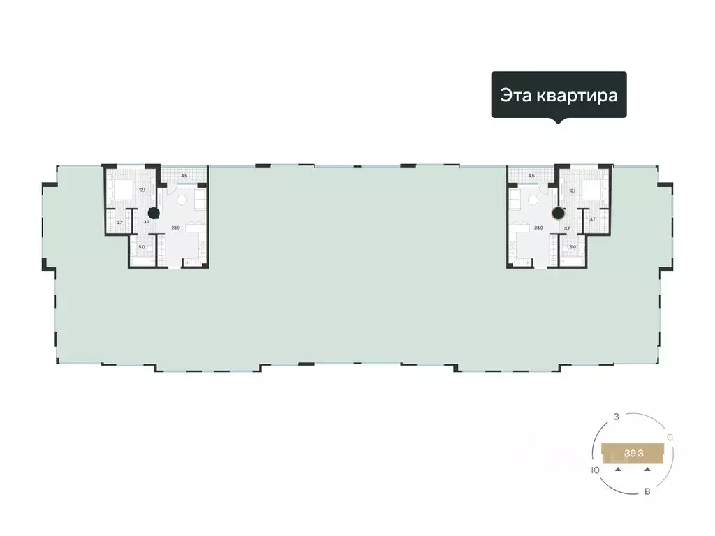 1-к кв. Тюменская область, Тюмень ул. Игоря Комиссарова, 25 (50.54 м) - Фото 1