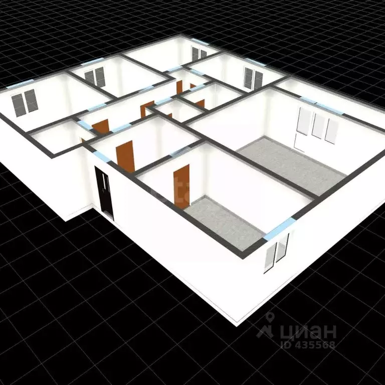 5-к кв. Белгородская область, Губкин ул. Раевского, 14 (82.0 м) - Фото 2