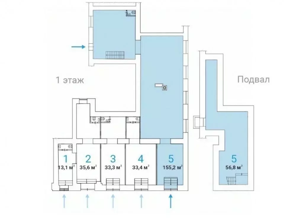 Торговая площадь в Москва Профсоюзная ул., 5/9 (212 м) - Фото 2