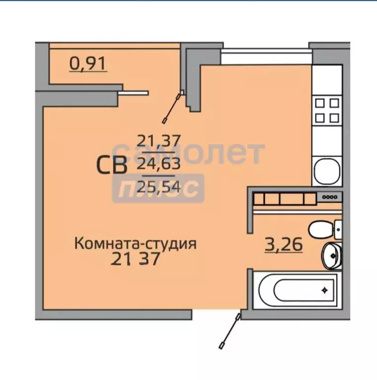 Квартира-студия: Краснодар, Прикубанский внутригородской округ, ... - Фото 0