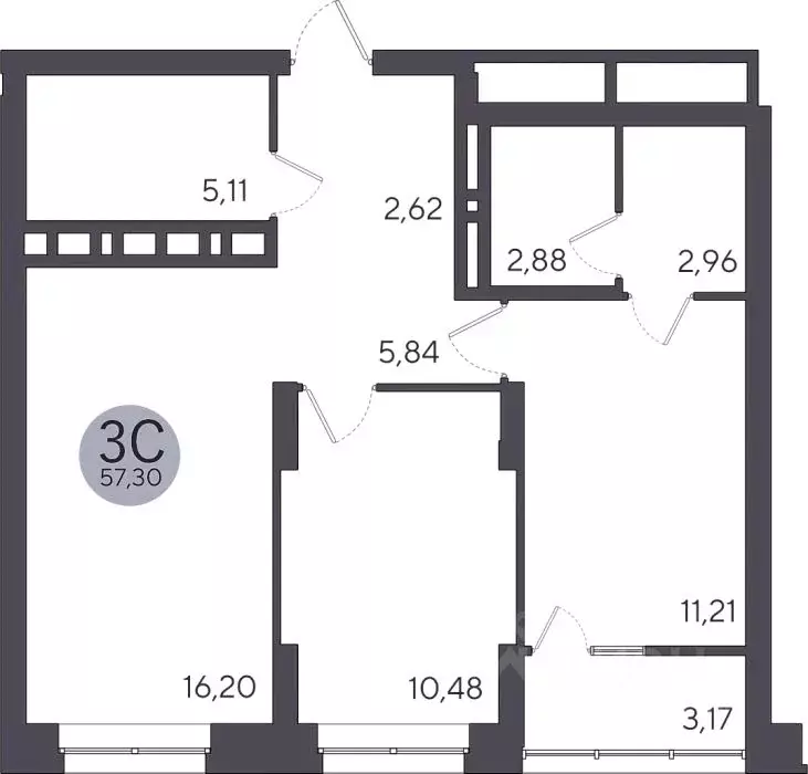 2-к кв. Новосибирская область, Новосибирск Лесоперевалка мкр, Ясный ... - Фото 1
