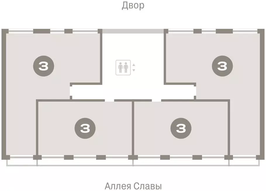 3-комнатная квартира: Тюмень, жилой комплекс Республики 205 (122.73 м) - Фото 1