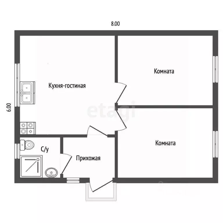 Дом в Крым, Кировский район, Первомайское с/пос, Заря СНТ ул. Нагорная ... - Фото 2