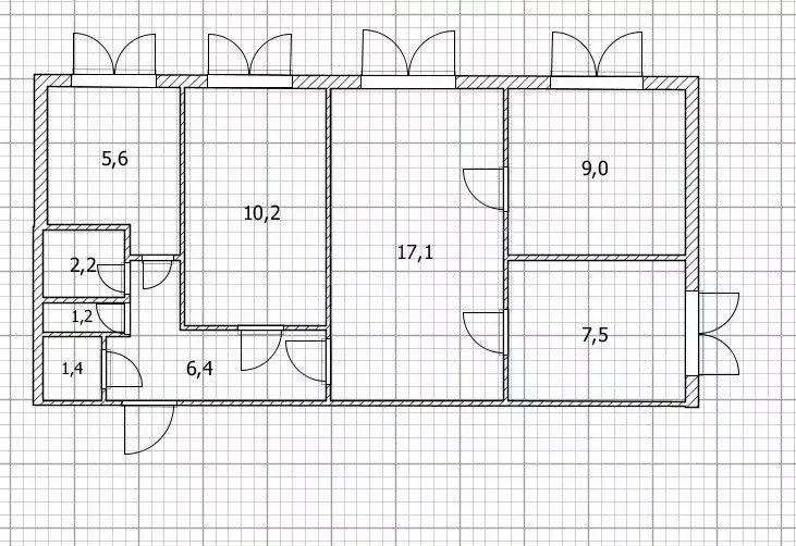 4-к кв. Оренбургская область, Оренбург просп. Гагарина, 42 (60.6 м) - Фото 2