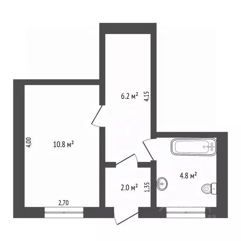 Студия Амурская область, Благовещенск ул. Ломоносова, 261 (23.8 м) - Фото 1