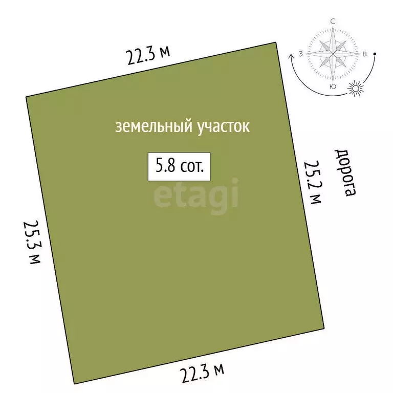 Участок в Нижнетавдинский район, деревня Аракчина (5.85 м) - Фото 0