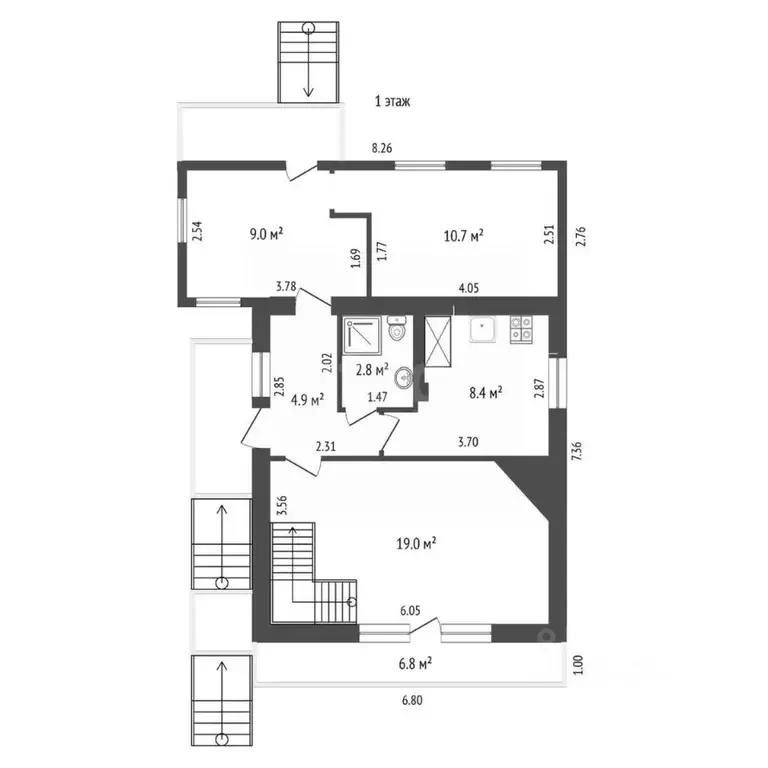 Дом в Крым, Симферопольский район, Добровское с/пос, Радуга СНТ  (119 ... - Фото 2