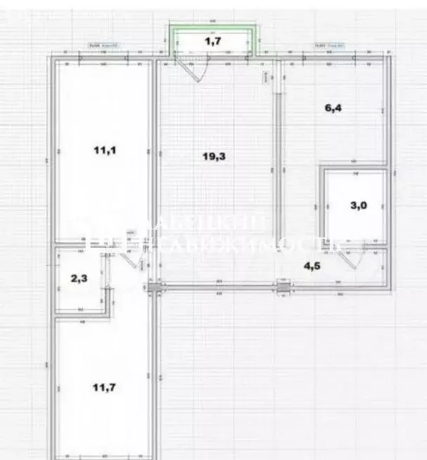 3-комнатная квартира: Санкт-Петербург, Гранитная улица, 34 (58.3 м) - Фото 2