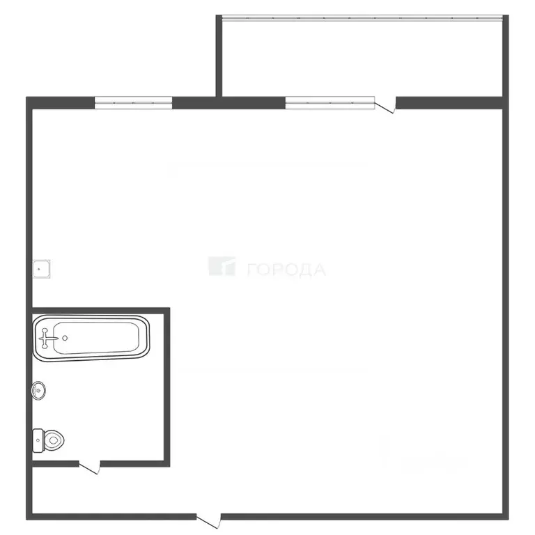 Студия Алтайский край, Барнаул ул. Димитрова, 81 (28.0 м) - Фото 2