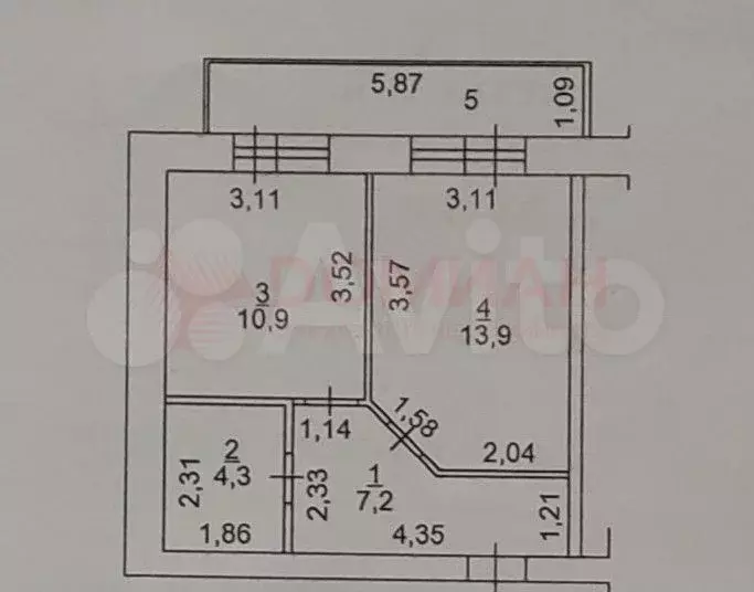 2-к. квартира, 40 м, 1/3 эт. - Фото 0